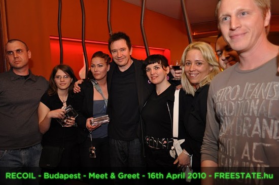 RECOIL - Budapest - Meet And Greet - 16th April 2010 - FREESTATE.hu