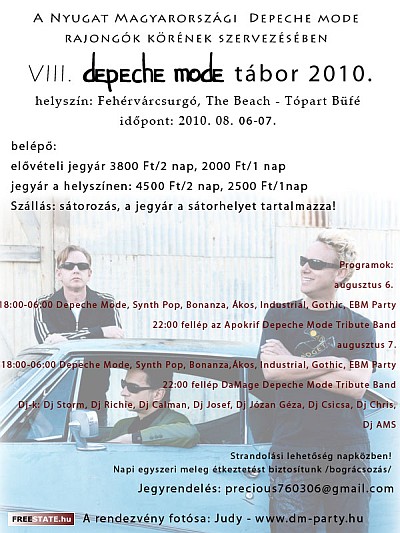 Nyugat Magyarországi Depeche Mode Rajongók Köre - Depeche Mode tábor