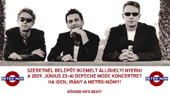 Metro-Nóm - Nyerj depeCHe MODE koncertjegyet!